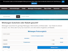Tablet Screenshot of gutscheine-mietwagen.de